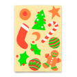 Deli Cards Postkarte "Christmas Icons" | Besondere Karte zu Weihnachten