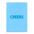 Deli Cards Postkarte "Cheers Hellblau" | Schöne Karte für jeden Anlass