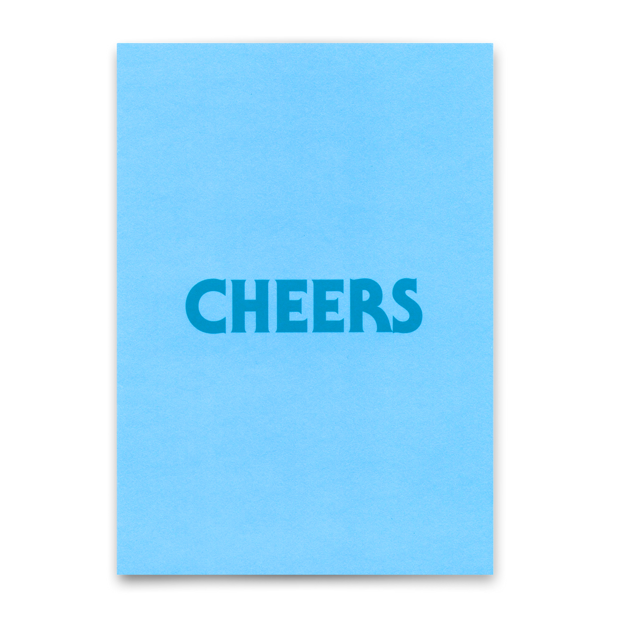 Deli Cards Postkarte "Cheers Hellblau" | Schöne Karte für jeden Anlass