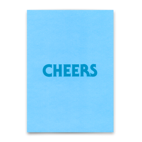 Deli Cards Postkarte "Cheers Hellblau" | Schöne Karte für jeden Anlass