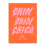 Deli Cards Postkarte "Chin Chin Chica" | Coole Karte mit Spruch für jeden Anlass