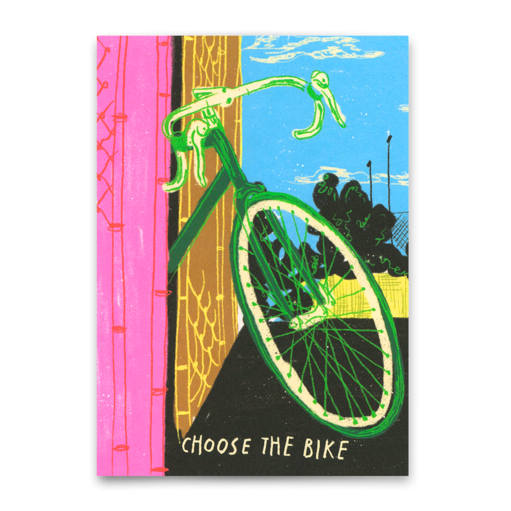 Deli Cards Postkarte "Choose the bike" | Besondere Karte mit Spruch