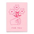Deli Cards Postkarte "For you (Flowers)" | Schöne Karte für jeden Anlass