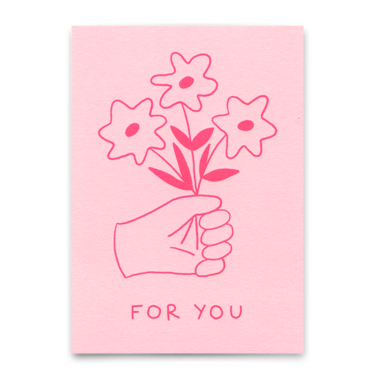 Deli Cards Postkarte "For you (Flowers)" | Schöne Karte für jeden Anlass