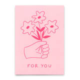 Deli Cards Postkarte "For you (Flowers)" | Schöne Karte für jeden Anlass