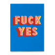 Deli Cards Postkarte "Fuck yes" | Lustige Karte für jeden Anlass