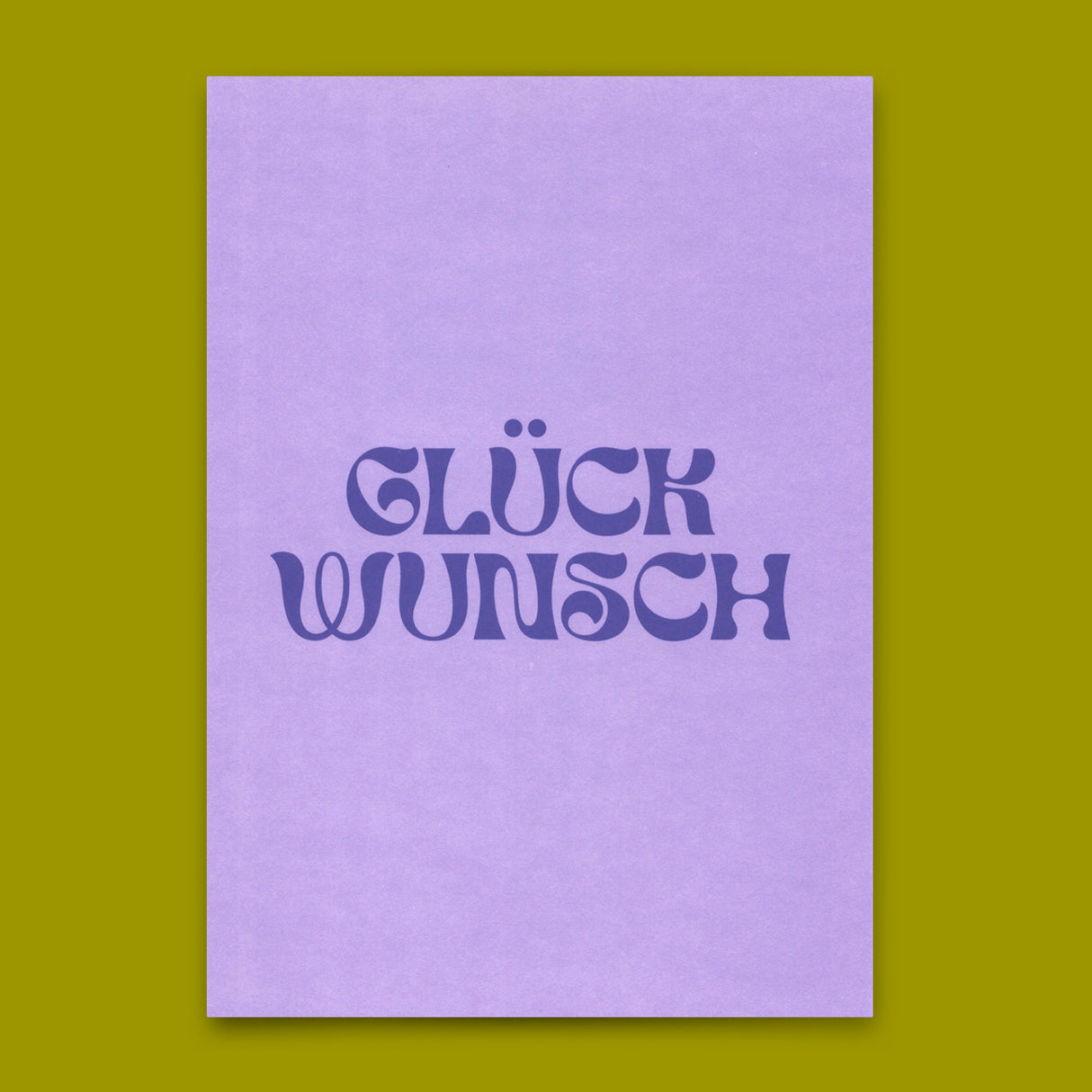Deli Cards Postkarte "Glückwunsch Lila" | Schöne Karte für jeden Anlass