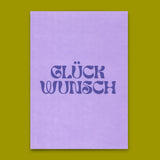 Deli Cards Postkarte "Glückwunsch Lila" | Schöne Karte für jeden Anlass