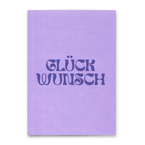 Deli Cards Postkarte "Glückwunsch Lila" | Schöne Karte für jeden Anlass