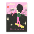 Deli Cards Postkarte "Go with the flow" | Coole Karte mit Spruch