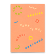 Deli Cards Postkarte "Gracias Merci Danke" | Ausgefallene Karte zum Dankesagen