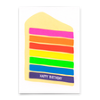 Deli Cards Postkarte "Happy Birthday Coloured Slice" | Coole Karte zum Geburtstag