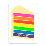 Deli Cards Postkarte "Happy Birthday Coloured Slice" | Coole Karte zum Geburtstag