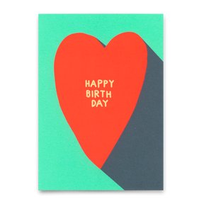 Deli Cards Postkarte "Happy Birthday Heart" | Schöne Karte zum Geburtstag