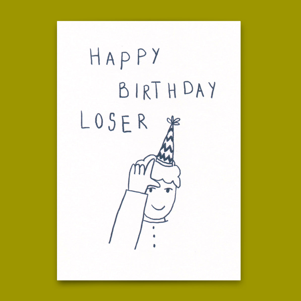 Deli Cards Postkarte "Happy Birthday Loser" | Lustige Karte zum Geburtstag