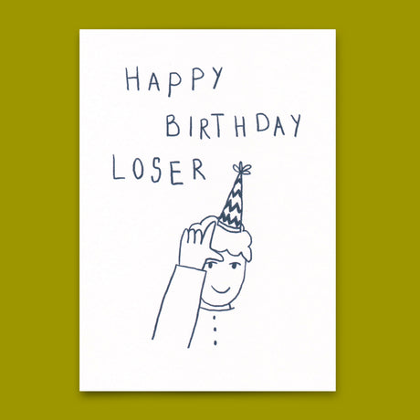 Deli Cards Postkarte "Happy Birthday Loser" | Lustige Karte zum Geburtstag