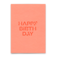 Deli Cards Postkarte "Happy Birthday Neonrosa" | Schöne Karte zum Geburtstag
