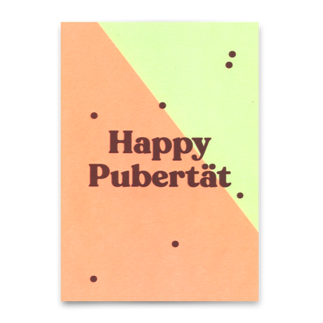 Deli Cards Postkarte "Happy Pubertät" | Lustige Karte zum Geburtstag
