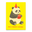 Deli Cards Postkarte "Have a pandastic birthday" | Lustige Karte zum Geburtstag