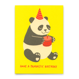 Deli Cards Postkarte "Have a pandastic birthday" | Lustige Karte zum Geburtstag