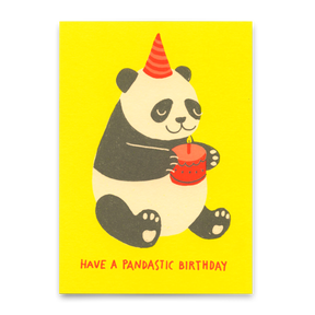 Deli Cards Postkarte "Have a pandastic birthday" | Lustige Karte zum Geburtstag