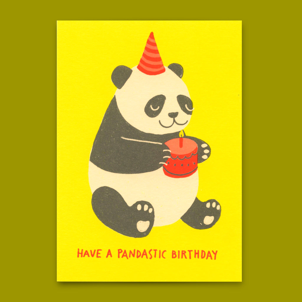 Deli Cards Postkarte "Have a pandastic birthday" | Lustige Karte zum Geburtstag