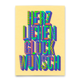 Deli Cards Postkarte "Glückwunsch Pattern" | Ausgefallene Karte für jeden Anlass