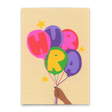 Deli Cards Postkarte "Hurra Luftballons" | Besondere Karte für jeden Anlass