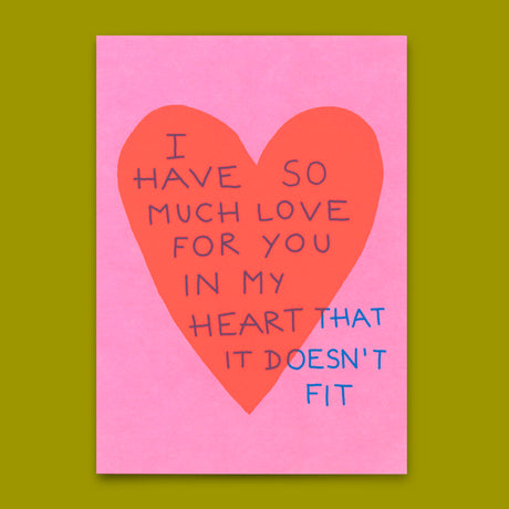 Deli Cards Postkarte "I have so much love for you" | Schöne Karte für Verliebte