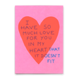 Deli Cards Postkarte "I have so much love for you" | Schöne Karte für Verliebte