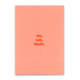 Deli Cards Postkarte "du.ich.läuft" | Coole Karte für Verliebte