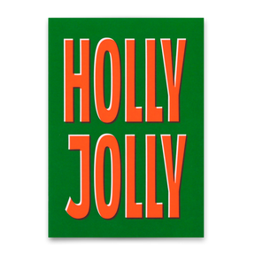 Deli Cards Postkarte "Holly Jolly" | Ausgefallene Karte zu Weihnachten