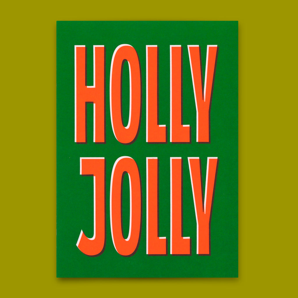 Deli Cards Postkarte "Holly Jolly" | Ausgefallene Karte zu Weihnachten