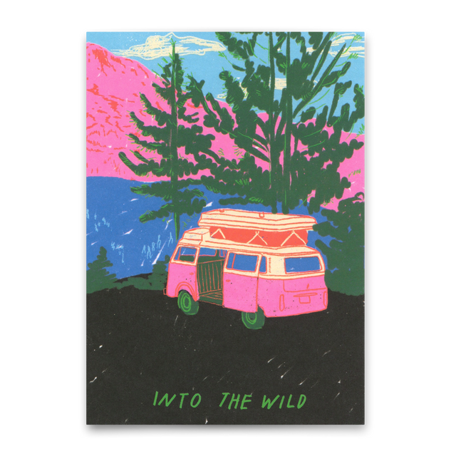 Deli Cards Postkarte "Into the wild" | Ausgefallene Karte für jeden Anlass