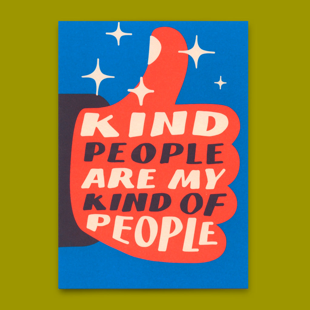 Deli Cards Postkarte "Kind people" | Coole Karte mit Spruch