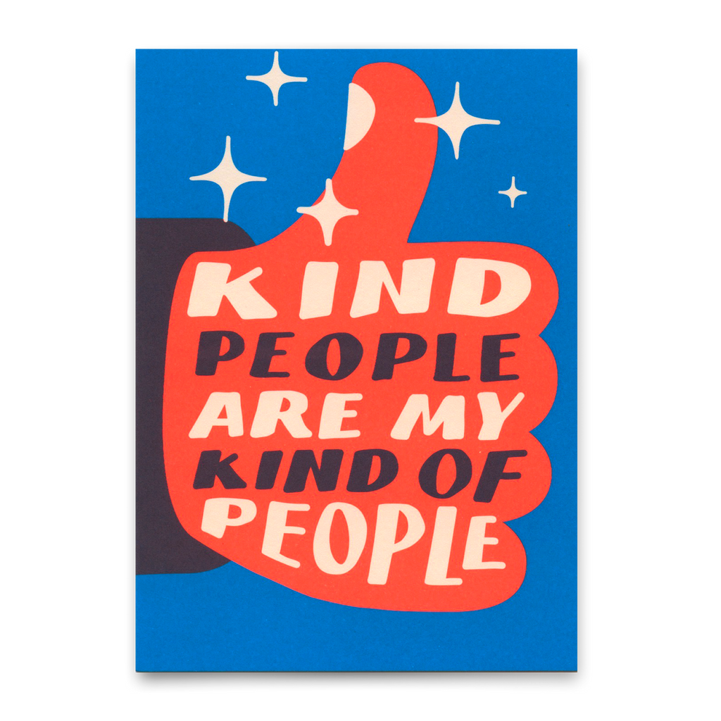 Deli Cards Postkarte "Kind people" | Coole Karte mit Spruch