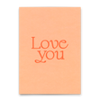 Deli Cards Postkarte "Love you Rosa" | Schöne Karte für Verliebte