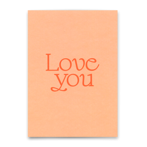 Deli Cards Postkarte "Love you Rosa" | Schöne Karte für Verliebte