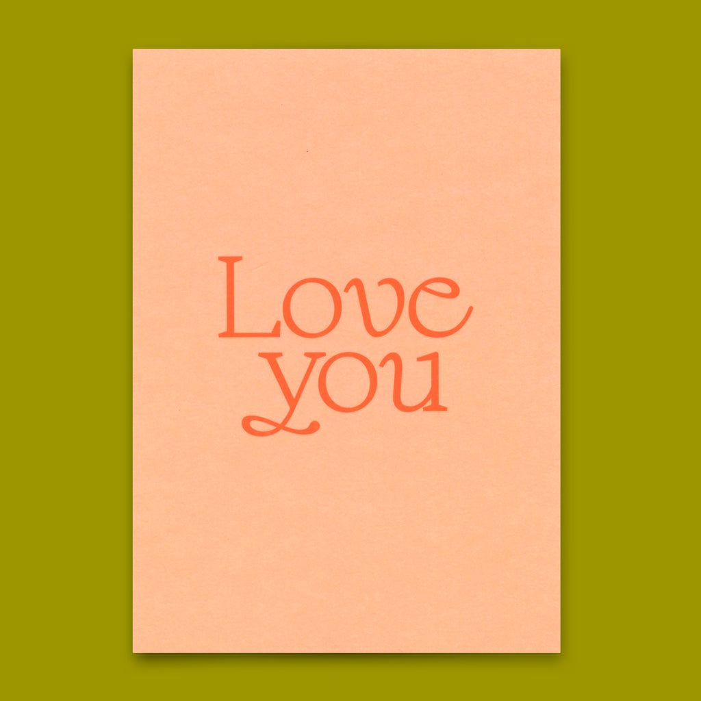 Deli Cards Postkarte "Love you Pastel" | Schöne Karte für Verliebte