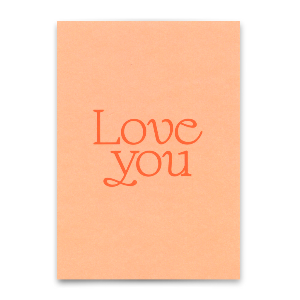 Deli Cards Postkarte "Love you Pastel" | Schöne Karte für Verliebte