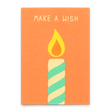 Deli Cards Postkarte "Make a wish (Candle)" | Ausgefallene Karte zum Geburtstag