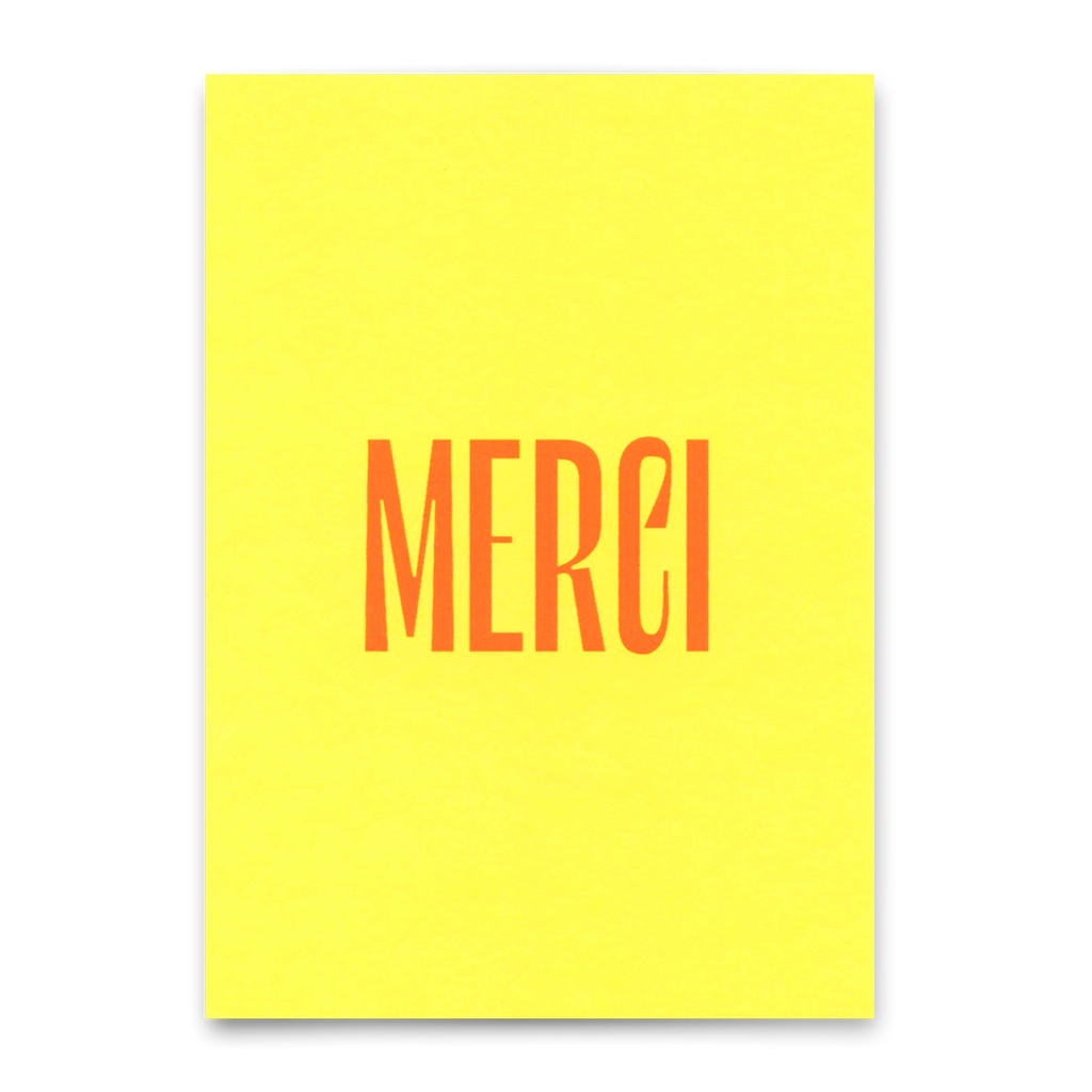 Deli Cards Postkarte "Merci Pastel " | Schöne Karte zum Dankesagen