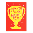 Deli Cards Postkarte "Favorite mom" | Besondere Karte mit Spruch zum Muttertag