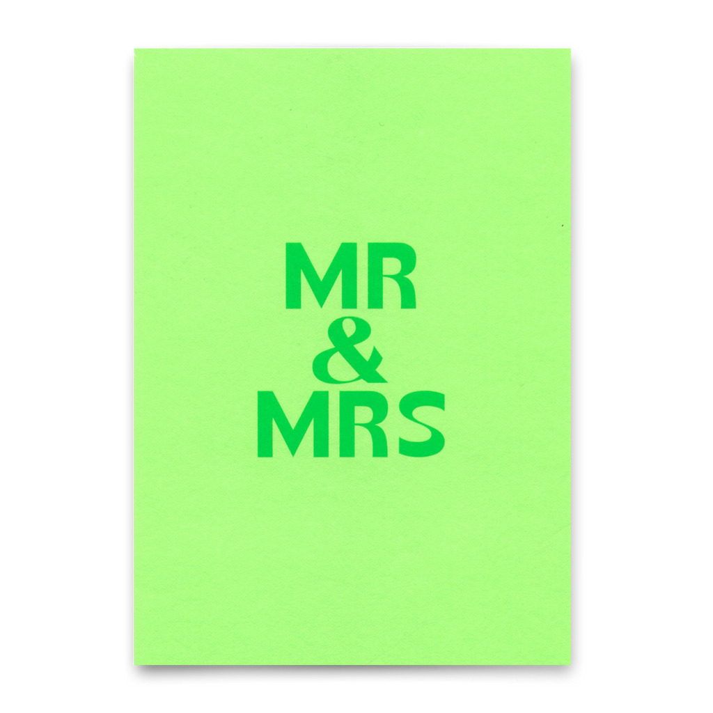 Deli Cards Postkarte "Mr & Mrs Pastel" | Schöne Karte zur Hochzeit