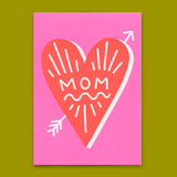 Deli Cards Postkarte "Mom" | Schöne Karte zum Muttertag
