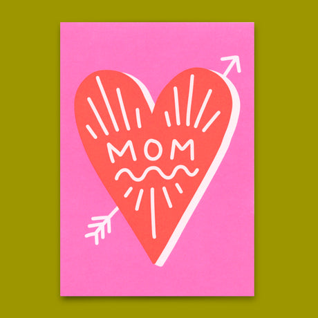 Deli Cards Postkarte "Mom" | Schöne Karte zum Muttertag