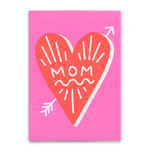 Deli Cards Postkarte "Mom" | Schöne Karte zum Muttertag