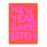 Deli Cards Postkarte "Same bitch" | Lustige Karte mit Spruch zum Geburtstag