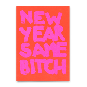 Deli Cards Postkarte "Same bitch" | Lustige Karte mit Spruch zum Geburtstag