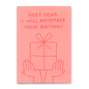 Deli Cards Postkarte "I will remember your birthday" | Lustige Karte zum Geburtstag